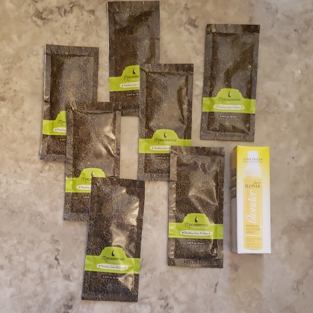 HAIR SAMPLES LOT! Macadamia Natural Oil 7